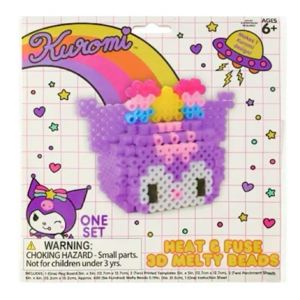 Kuromi Heat & Fuse 3D Melty Beads Set
